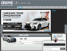 Tablet Screenshot of oreganslexus.com